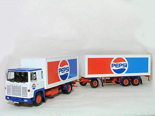 Pepsi ペプシ　ダイキャストミニカー　19個セット Amazon | 1/43 SCANIA 2連 トレーラー LB 110ペプシPEPSI